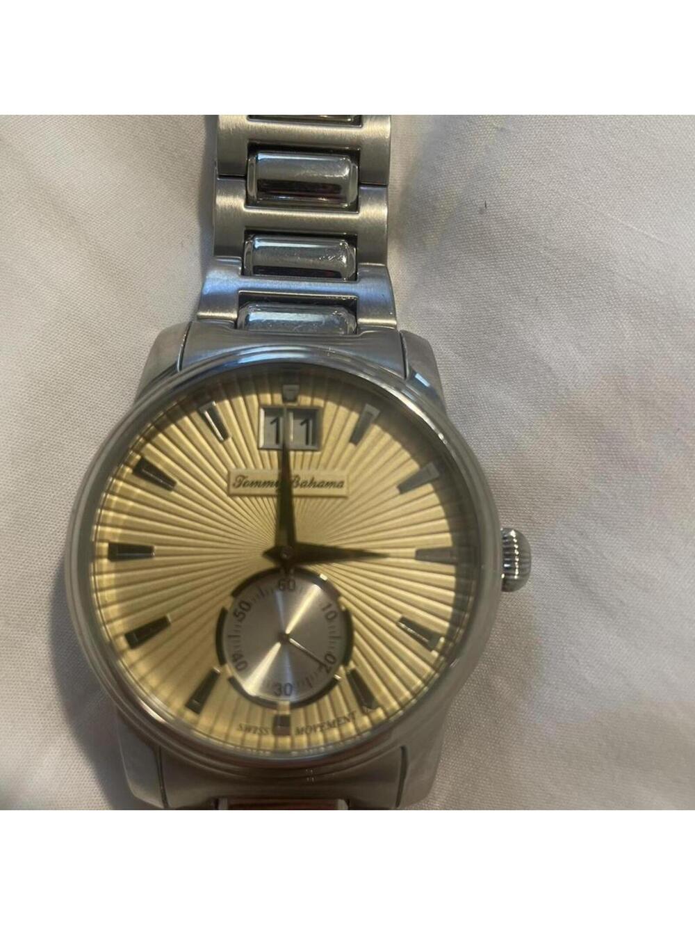 Tommy Bahama Men's Silver and Grey Watch